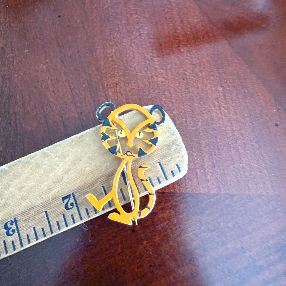 Vintage Tiger Brooch